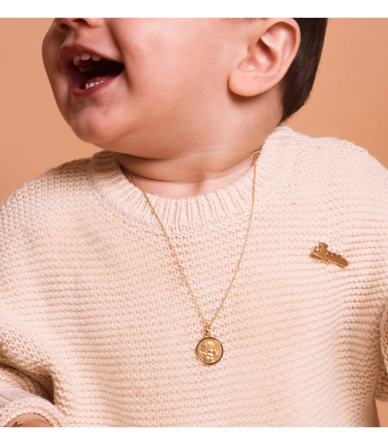 Alfiler Bebé Oro Amarillo 18K Osito Nube<Alda Joyeros Cheap
