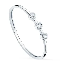Anillo Harlow Oro Blanco 18K Diamantes 0.024 Qts.<Alda Joyeros Shop