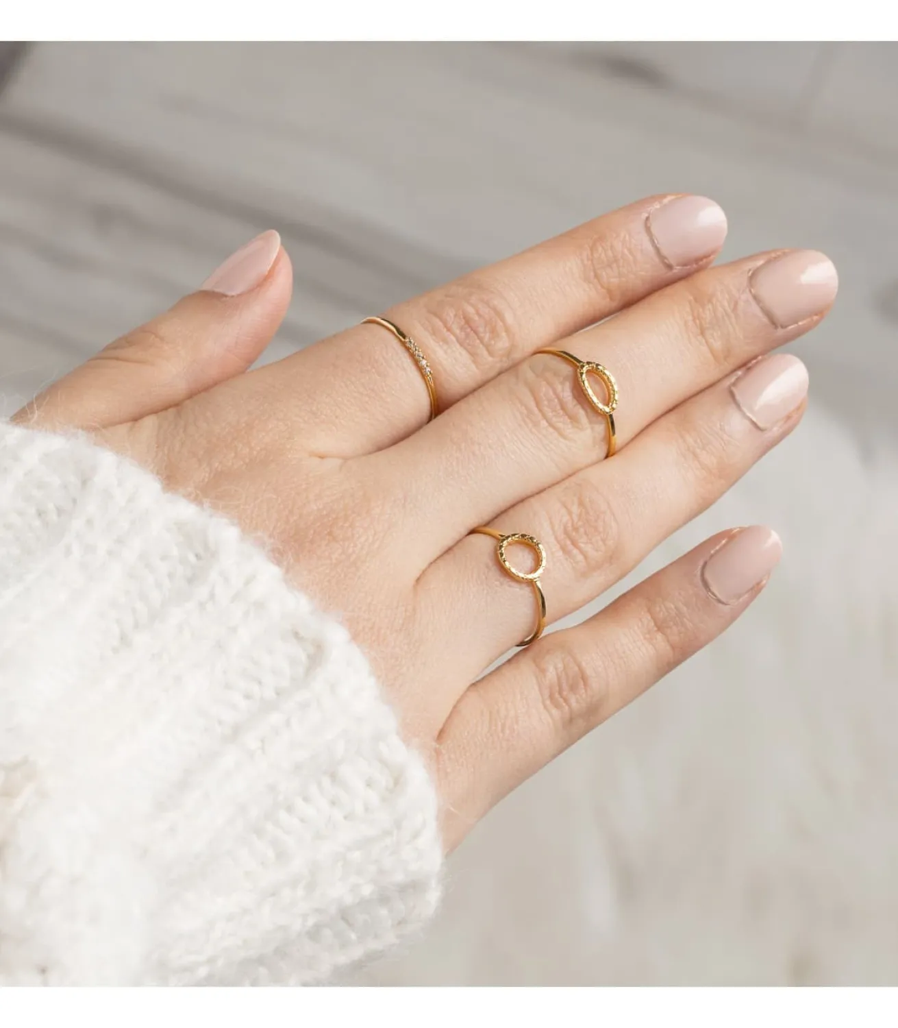 Anillo Hepburn Oro Amarillo 18K Diamantes 0.025 Qts.<Alda Joyeros Cheap