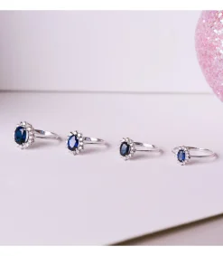 Anillo Jasmin 0.14 Qtes.18 Ktes Zafiro 0.62 Q<Alda Joyeros Shop