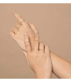Anillo Leigh Oro Amarillo 18K Diamantes 0.030 Qts.<Alda Joyeros Store