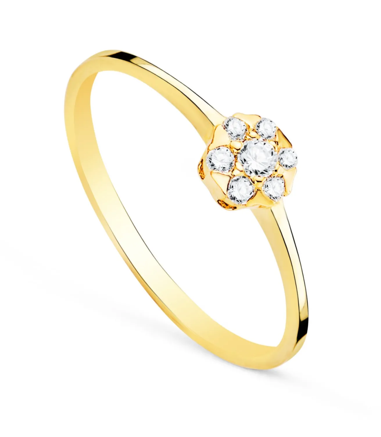 Anillo Lyanna Diamantes 0.127 Qtes. Oro 18K<Alda Joyeros Shop