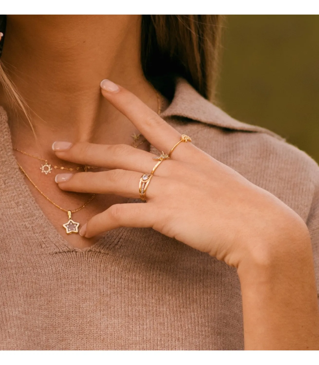 Anillo Meraki Lazo Oro 18K Topacio Azul<Alda Joyeros New