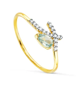 Anillo Meraki Oro 18K Lazo Topacio Azul<Alda Joyeros Cheap
