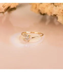 Anillo Meraki Oro 18K Lazo Topacio Azul<Alda Joyeros Cheap