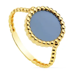 Anillo Mujer Oro Amarillo 18K Blue Lake Dot<Alda Joyeros Shop