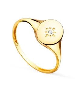 Anillo Sello Mujer Oval Oro 18K<Alda Joyeros Cheap