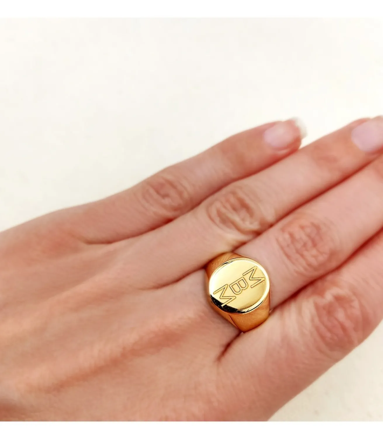 Anillo Sello Oro 18K Oval<Alda Joyeros Discount
