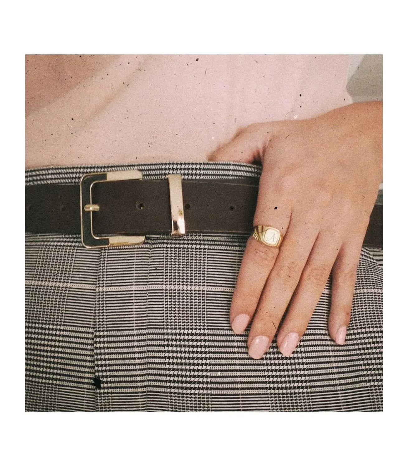 Anillo Sello Santino Oro Amarillo 18K Cuadrado<Alda Joyeros Outlet