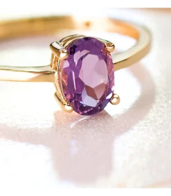 Anillo Solitario Fancy Amatista Oro 18K<Alda Joyeros Clearance