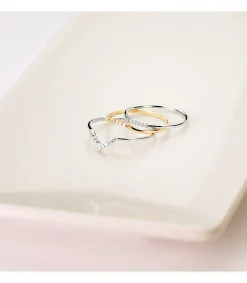 Anillo Streisand Oro Blanco 18K Diamantes 0.035 Qts.<Alda Joyeros Cheap