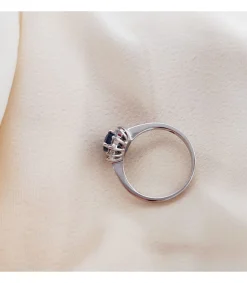 Anillo Sybil Oro Blanco 18K Zafiro Y Diamantes<Alda Joyeros Flash Sale