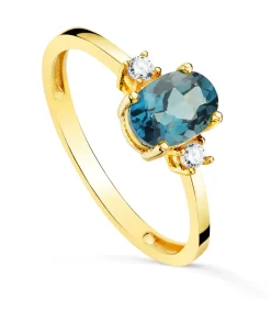 Anillo Topacio London Blue Glow Oro 18K<Alda Joyeros Best Sale