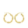 Aros Gallonados Oro Amarillo 18 K 22 Mm<Alda Joyeros Best