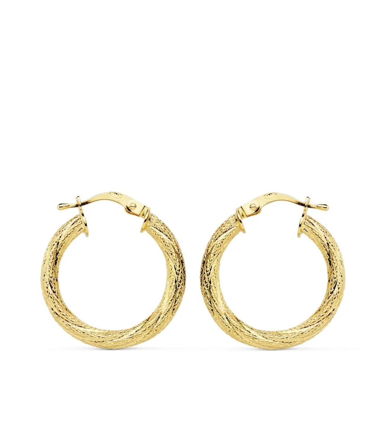 Aros Grano Oro Amarillo 18 K 21 Mm<Alda Joyeros Store