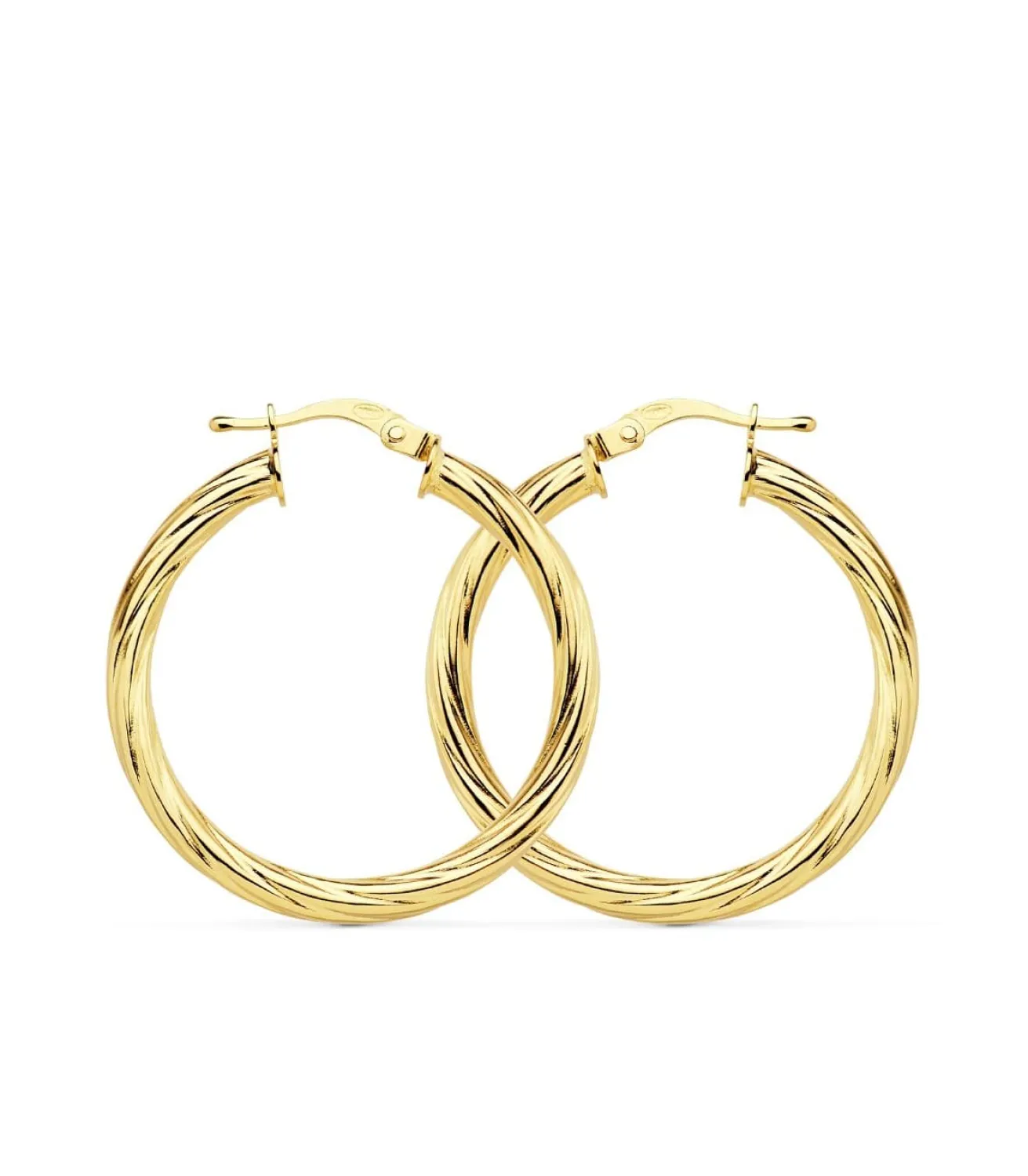 Aros Huecos Brillo Oro Amarillo 18 K 29 Mm<Alda Joyeros Best
