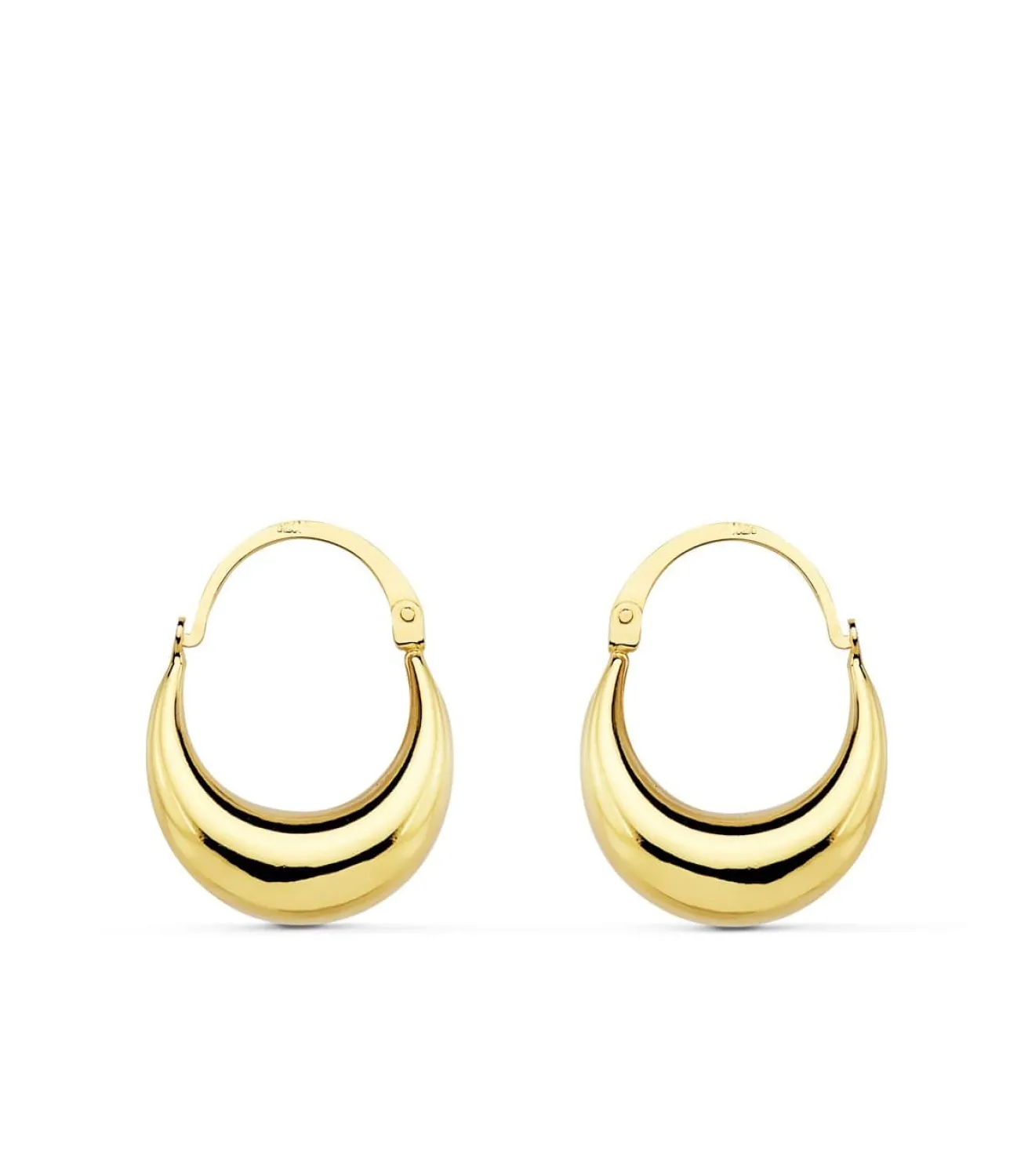 Aros Morcilla Oro Amarillo 18K 17 Mm<Alda Joyeros Flash Sale