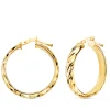 Aros Mujer Bucle Oro Amarillo 18K 24 Mm<Alda Joyeros Online