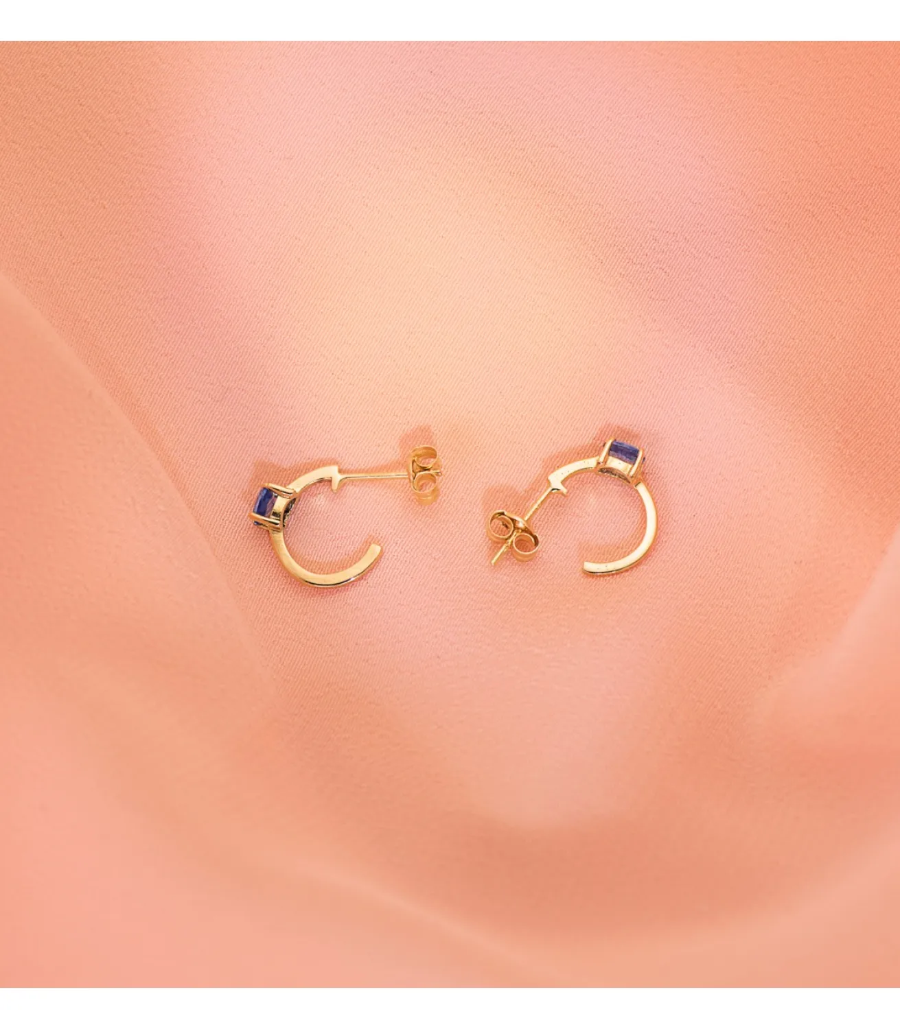 Aros Paradise Glam Aguamarina Oro Amarillo 18K<Alda Joyeros Store