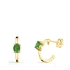 Aros Paradise Glam Esmeralda Oro Amarillo 18K<Alda Joyeros Cheap