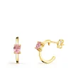 Aros Paradise Glam Rosa De Francia Oro Amarillo 18K<Alda Joyeros Clearance