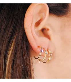 Aros Paradise Oro Amarillo 18K Marquise Amatista<Alda Joyeros Outlet