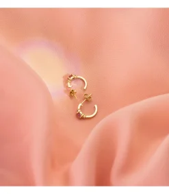 Aros Paradise Rosa De Francia Oro Amarillo 18K<Alda Joyeros Online