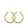 Aros Redondos Huecos Oro Amarillo 18 K 26 Mm<Alda Joyeros Discount