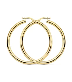 Aros Redondos Oro Amarillo 18 K 41 Mm<Alda Joyeros Cheap