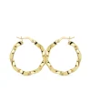 Aros Trenzados Hilo Oro Amarillo 18 K 26 Mm<Alda Joyeros Best Sale
