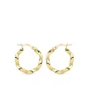 Aros Trenzados Hilo Oro Amarillo 18 K 21 Mm<Alda Joyeros Best Sale