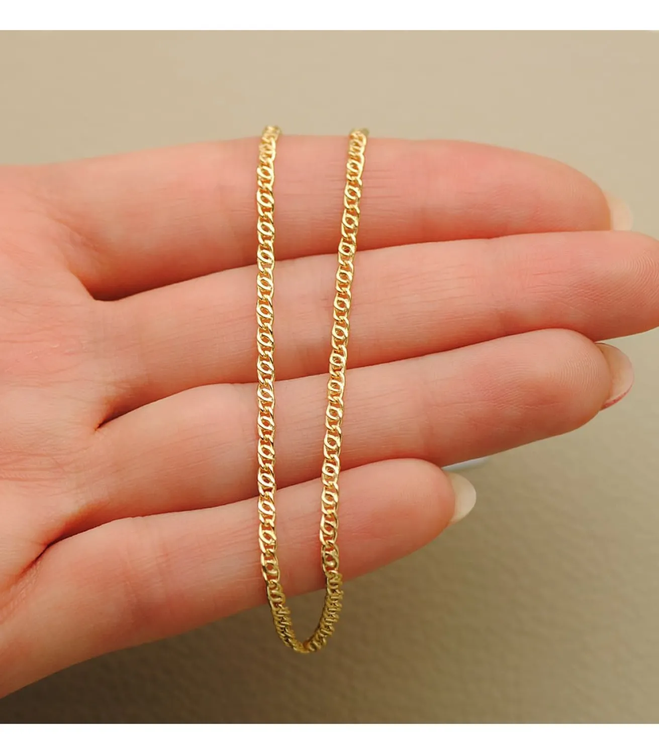 Cadena Ancla Oro Amarillo 18K 2 Mm 45Cm<Alda Joyeros Clearance