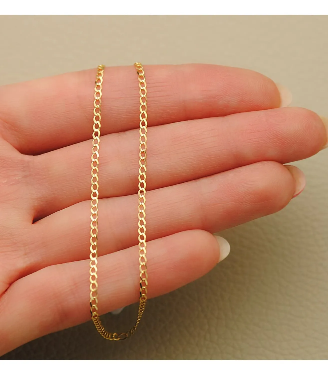 Cadena Barbada 1.5 Mm Oro 18 K 60 Cm<Alda Joyeros Outlet