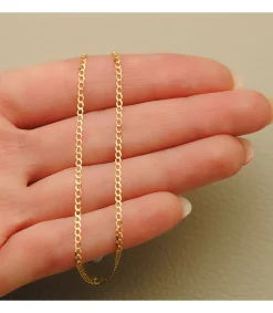 Cadena Barbada 1.5 Mm Oro 18 K 50 Cm<Alda Joyeros Hot