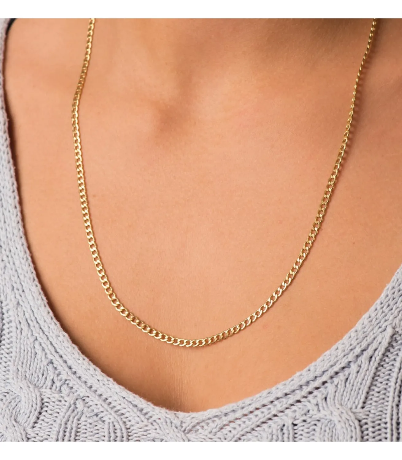 Cadena Barbada 3.5 Mm Oro 18K 60 Cm<Alda Joyeros Cheap