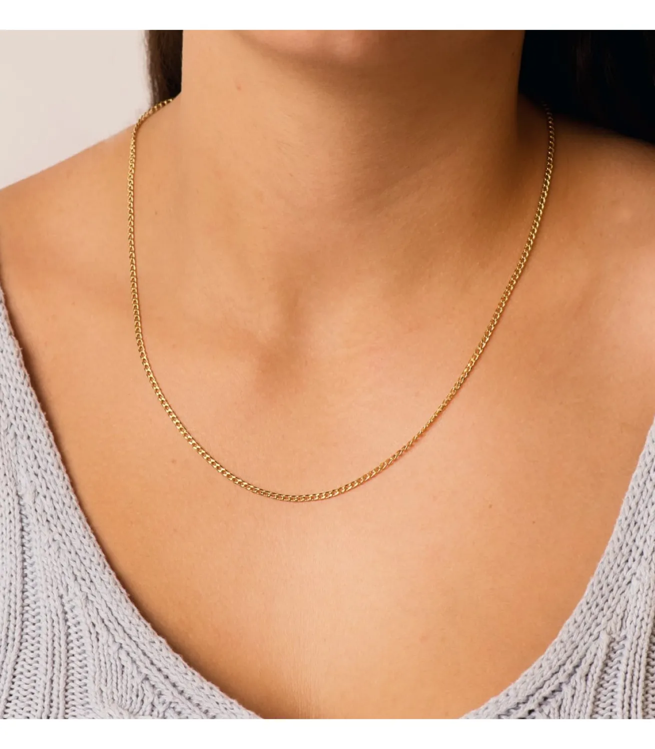 Cadena Barbada 2 Mm Oro 18K 50 Cm<Alda Joyeros Clearance