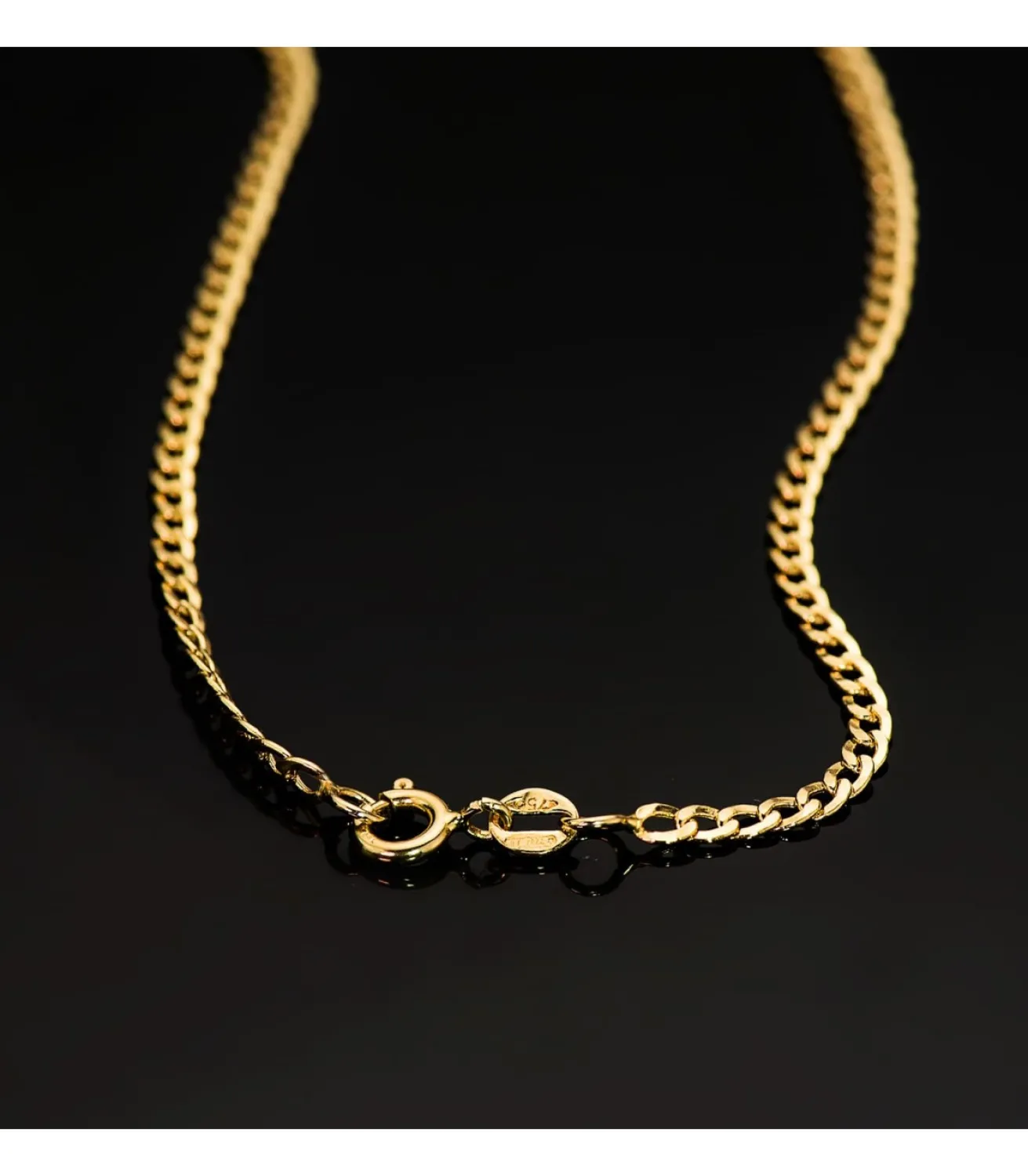 Cadena Barbada 2,5 Mm Oro 18K 60 Cm<Alda Joyeros Shop