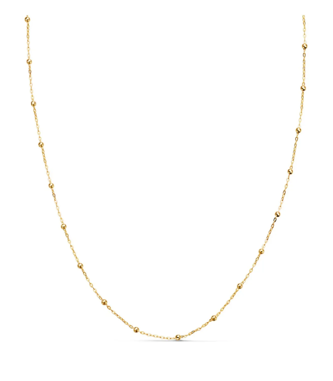 Cadena Bolitas Forzada 40Cm Oro 18K<Alda Joyeros Fashion
