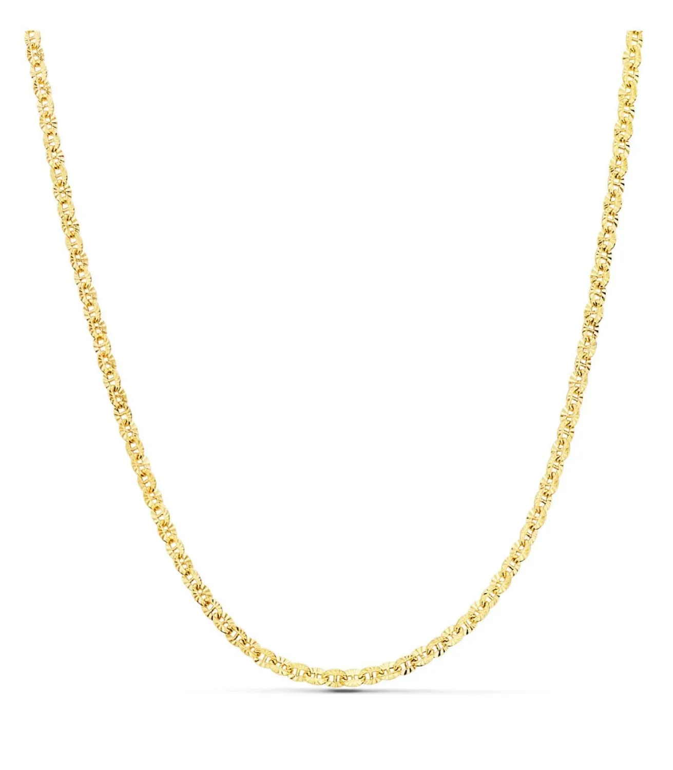 Cadena Coraggio Oro 18K 2Mm 45Cm<Alda Joyeros Shop