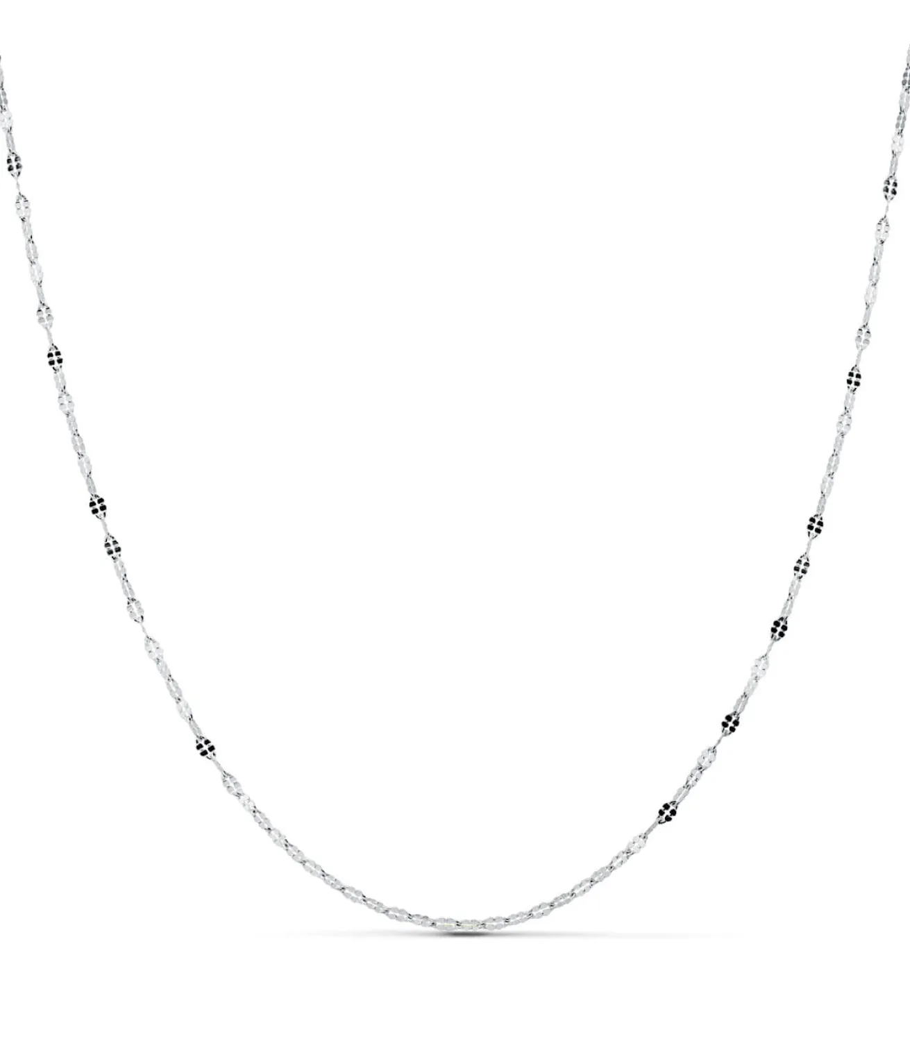Cadena Diamantada Oro Blanco 18K 1,5 Mm 40Cm<Alda Joyeros Outlet