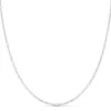 Cadena Figaro Oro Blanco 18K 1Mm 45Cm<Alda Joyeros Fashion