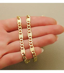 Cadena Figaro Tallada Oro Amarillo 18K 5 Mm 60Cm<Alda Joyeros Sale