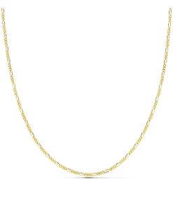 Cadena Figaro 3X1 Oro 18K 1Mm 60Cm<Alda Joyeros Fashion