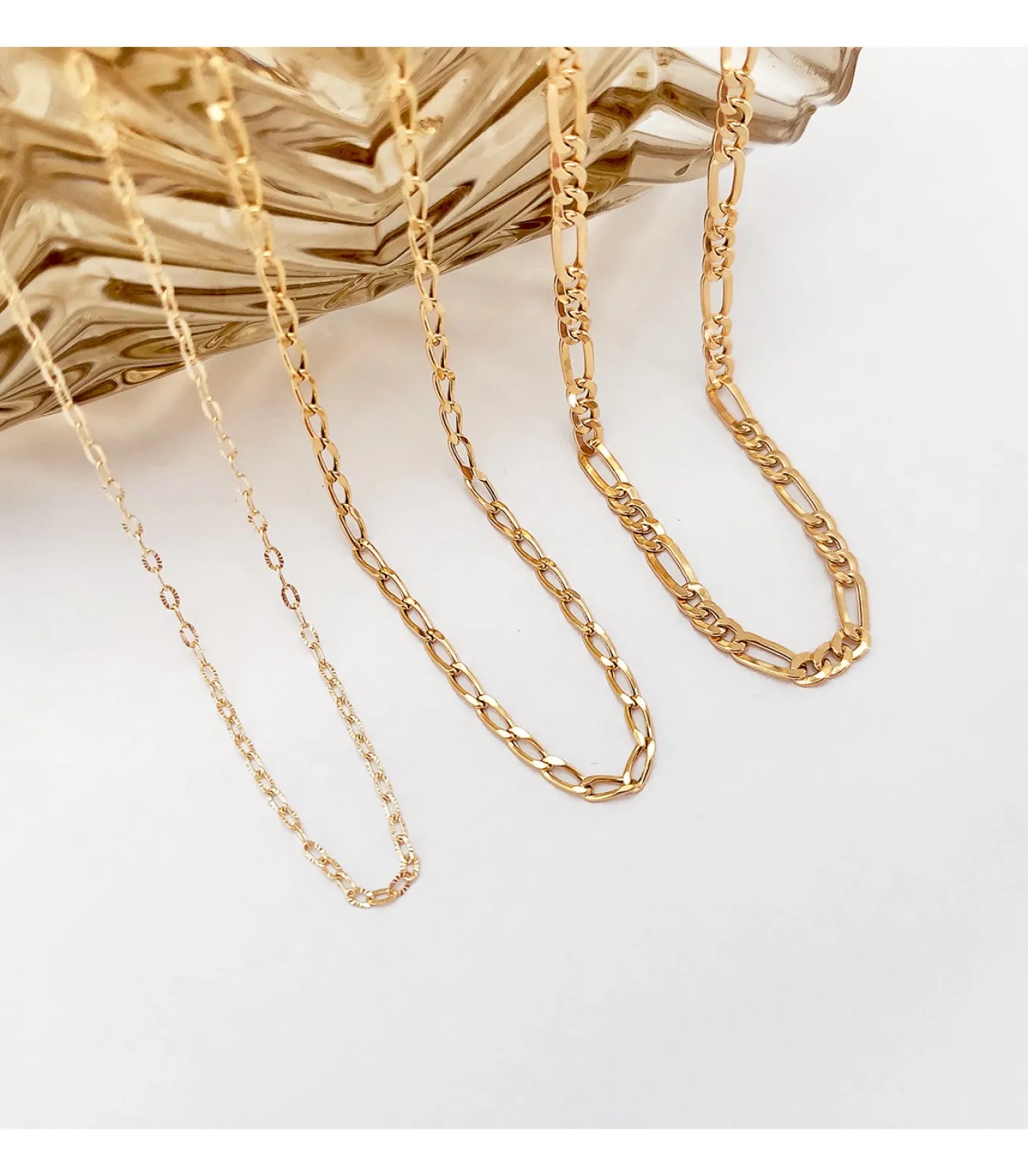Cadena Forzada 1 Mm 18 Ktes 45Cm<Alda Joyeros Shop