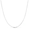 Cadena Forzada Diamantada Oro Blanco 18K 1Mm 40Cm<Alda Joyeros Best Sale