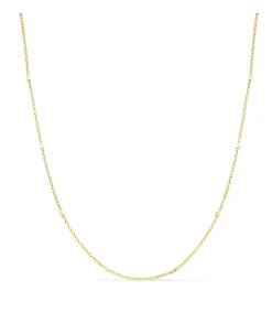 Cadena Forzada Oro 18K Cubos 1 Mm 45Cm<Alda Joyeros Store