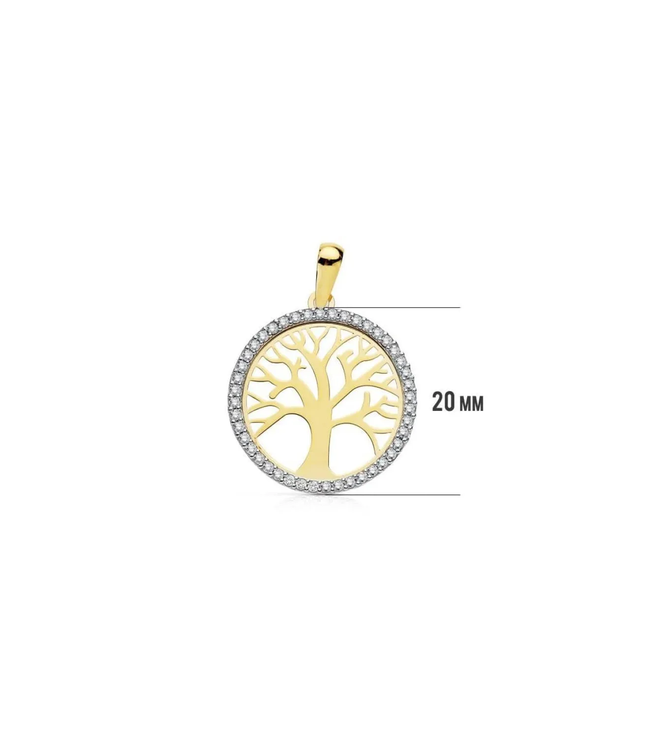 Colgante Arbol De La Vida 18 Ktes 20 Mm<Alda Joyeros Best