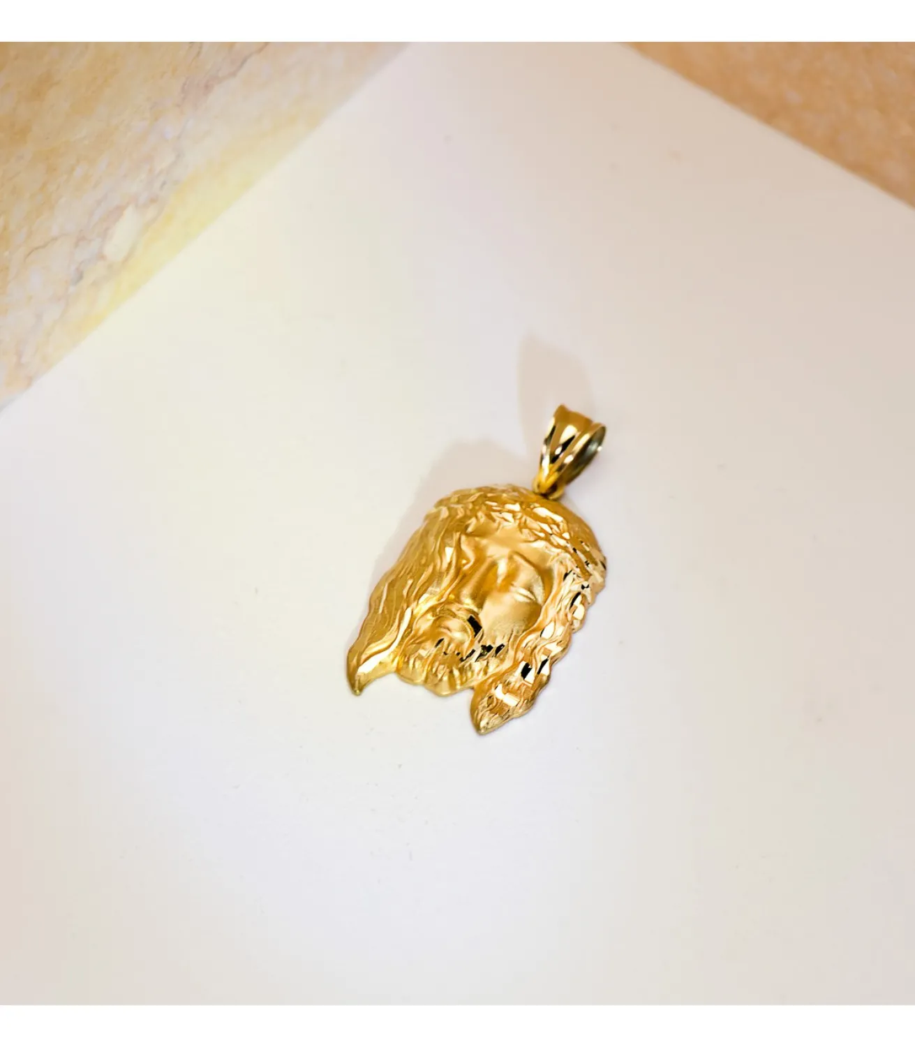 Colgante Cabeza Cristo Oro Amarillo 18K 27Mm<Alda Joyeros Shop