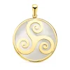 Colgante Celta Triskel Oro Amarillo 18K Nacar<Alda Joyeros Fashion