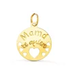Colgante Chapa Oro 18K Mama Te Quiero<Alda Joyeros Best